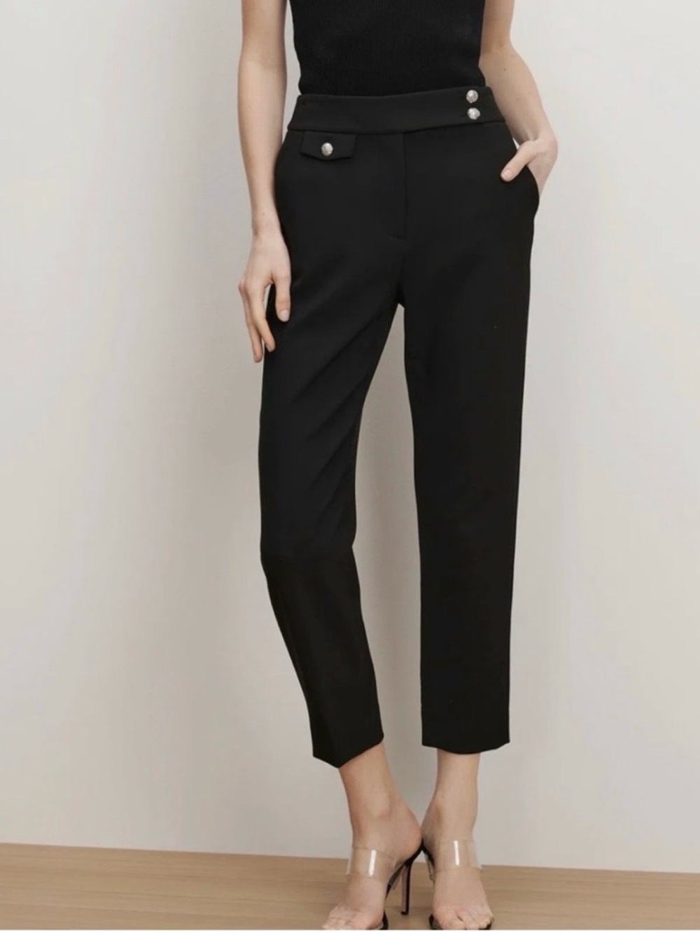Veronica Beard Renzo Crest Button Pant Size 2